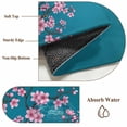 thumbnail image 5 of Pink Cherry Flowers Front Door Rugs 2x3 ft Watercolor Floral Tree Branches Lake Blue Small Rug for Entryway Non Slip Washable Bathroom Door Mat Absorbent Floor Mat for Indoor Entrance, 5 of 9