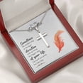 thumbnail image 5 of To My Daughter Smallest Step Cross Card Necklace w Stainless Steel Pendant, 5 of 20