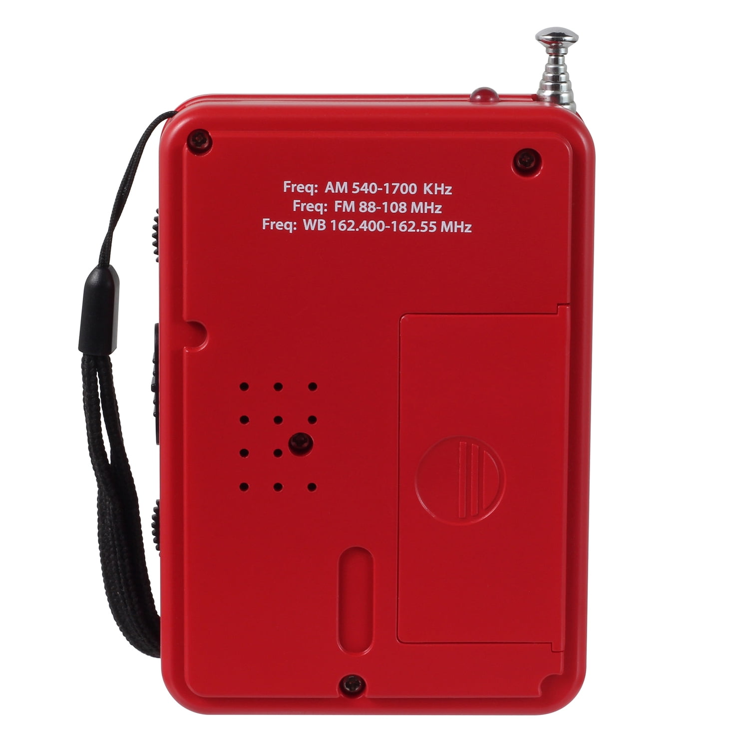 JENSEN Portable NOAA Emergency Weather Radio with Digital AM/FM/Alerts, LED Flashlight, AAA Battery Powered, JEP-100