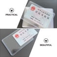 thumbnail image 4 of 100 Pcs Transparent Card Holder Pvc Card Sleeves Board Game Card Sleeves Card Protective Sleeves Medical Card Stand, 4 of 6