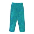 thumbnail image 5 of Goofa Blue Green Glitter Printed Soft Pajama Pants for Women, Wide Leg Comfy Casual Lounge Yoga Pants-Small, 5 of 9