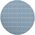 thumbnail image 2 of SAFAVIEH Montauk Alicia Geometric Cotton Area Rug, Blue/Ivory, 6' x 6' Round, 2 of 6