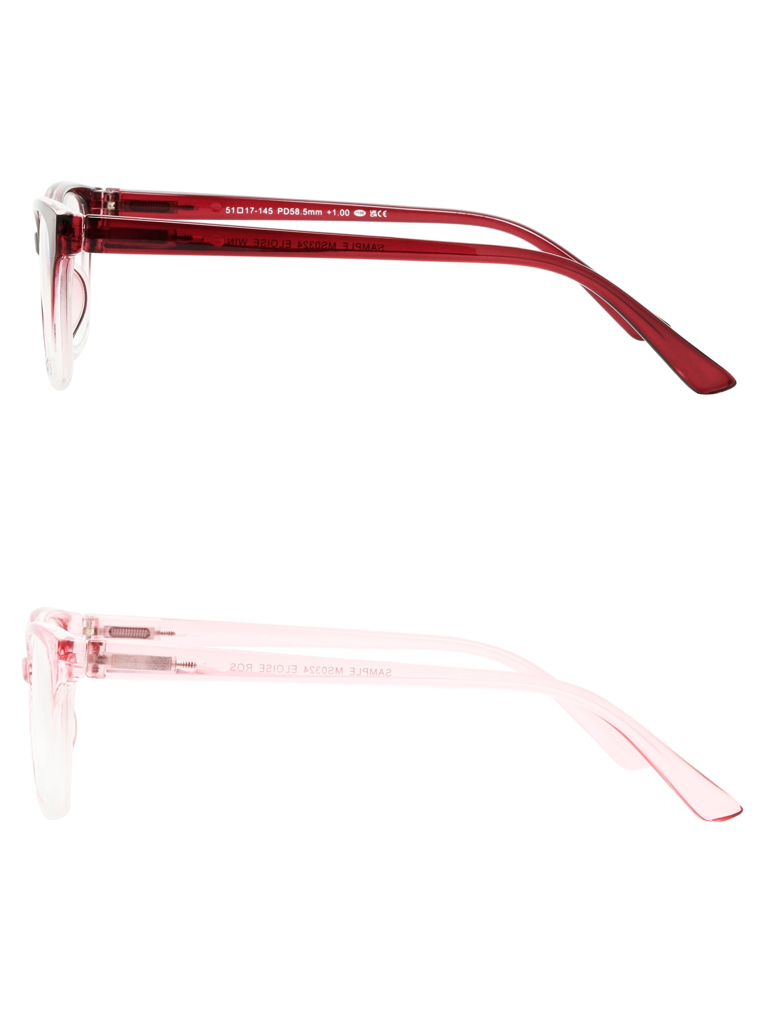 Foster Grant Pink Cat Eye Reading Glasses