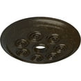 thumbnail image 3 of Ekena Millwork 25 1/4"OD x 4"ID x 2"P Spiral Ceiling Medallion (Fits Canopies up to 4"), Hand-Painted Stone Hearth Crackle, 3 of 6