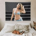 thumbnail image 2 of Madelyn Star Cline Tapestry Pink American Flag Wall Hanging College Dorm Decor Room Poster For Bedroom Living Room Gifts, 2 of 13