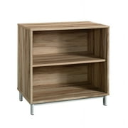 Pemberly Row Engineered Wood 2 Shelf Bookcase in Kiln Acacia/Brown