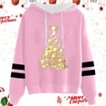 thumbnail image 2 of WILLBEST Sudaderas de Mujer Sudadera con Capucha con Cordón y Estampado Navideño Informal para Mujer 120 Grande, 2 of 3