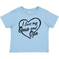 thumbnail image 3 of Inktastic I Love My Oma and Opa in Black Chalk Heart Boys or Girls Baby T-Shirt, 3 of 5