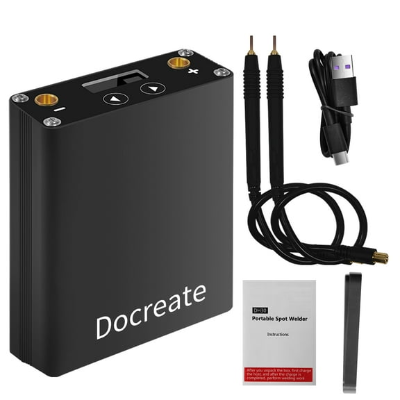 DH30 OLED screen handheld spot welder 18650 touch welding machine with built-in rechargeable lithium battery 1 pair of spot welding pens   2m nickel   Typc-C charging cable