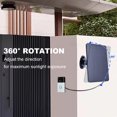 thumbnail image 2 of [Con Cable Carga Puerto Conector 3 Metros] Panel Solar para Timbre Panel Carga Solar Impermeable para Exteriores Con Soporte Ajustable 360° Compatible Con Ring Video Doorbell 4/3/2 (Negro 4W 5V), 2 of 9
