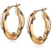 COVE Women's Multi Row Hoop Earrings, Layered Statement Fashion Jewelry for Everyday and Evening Wear