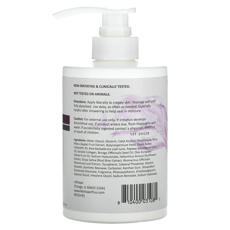 RESHAPE+ Firming and Tightening Collagen Body Lotion for Wrinkles and Dry  Skin. 15 fl oz