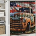 thumbnail image 6 of Orinice American Flag Bathroom Decor Set Colorful Luxurious Graphic Print Polyester Fabric Fashion Shower Curtain Set with Hooks Home Bathtubs Decoration 69x72, 6 of 7