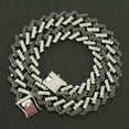 thumbnail image 1 of Cadena cubana con diamantes para hombre, cadena de estilo hip hop de Miami con diamantes de colores y personalidad exagerada, 15 mm de ancho, 1 of 6