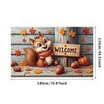 thumbnail image 2 of Decorative Design Welcome Banner Autumn Squirrel Animal Theme for Indoor Decoration Seasonal Decor Photo Shoot, 2 of 9