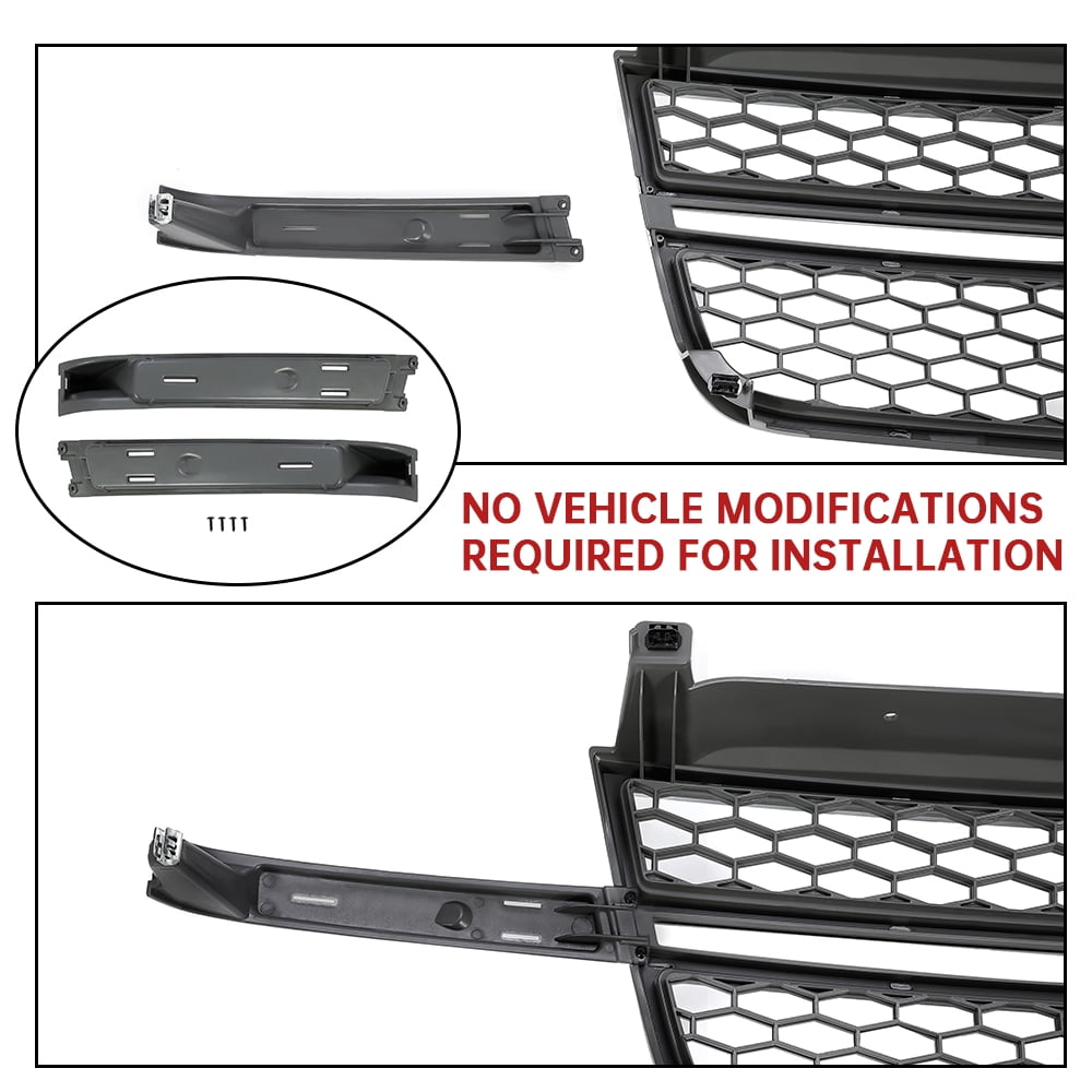 Kojem Front Chrome Grille Grill Honeycomb Insert for 2003-2007 Chevrolet Silverado 1500 2500 3500 HD Classic GM1200546