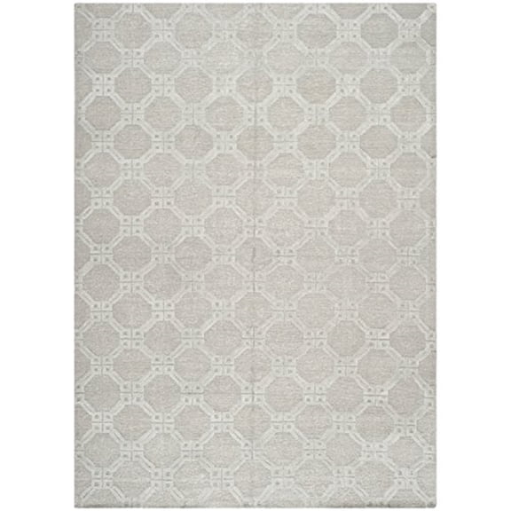Safavieh Couture Hand-knotted Tibetan Dganit Modern Wool Rug Silver/Silver 9' x 12' 9' x 12' Living Room