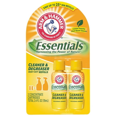 Arm & Hammer: Heavy Duty Refills 2 Ct Essentials Cleaner & Degreaser, 2.4 Fl Oz