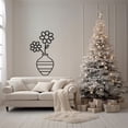 thumbnail image 4 of LaModaHome Flower Design Metal Wall Art, Perfect Christmas Gift, Elegant Vase Model Home Decor, Stylish & Modern Wall Hanging, Stylish Metal Wall ArtHome Decoration Gift -19.7"x37.4"/50x95cm, 4 of 5
