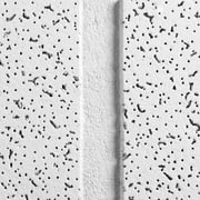 Armstrong 2x4 Cortega Second Look Acoustic Mineral Fiber Ceiling Tiles for Suspended Ceiling Grids, 10-Tiles per Pack, White