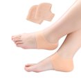 thumbnail image 1 of Lubelski Unisex Invisible Height Increase Silicone Heel Socks Anti Crack Foot Protector, 1 of 6