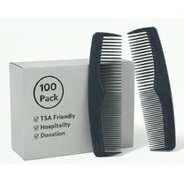 100 Pack Fine Pocket Combs for Hair Grooming, Combing, Travel, Hotel, Charity Donation, Beauty Hair Salon, Barber, Men and Women
