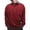Wine, variant on GigrtiJin Mens Plus Size Cotton Blouse Solid Color Quilted Lapel Button Long Sleeve Tops with Pocket Loose Business Workwear Tops