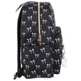 thumbnail image 2 of Madison & Dakota Black Bow 17 Inch Backpack with Laptop Pocket & Removable Sequin Keychain, 2 of 11