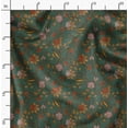 thumbnail image 2 of Soimoi Floral Print,Cotton Poplin, Sewing Fabric Sold by The Yard 42 Inch Wide,Sewing Craft Quilting/Quilt Making Fabric, Green, 2 of 6