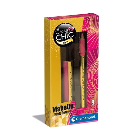 No Author Clementoni 18813 Crazy Chic Teen Pencil: Pink Power-Lipgloss und Bleistift sicheres