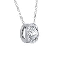 thumbnail image 3 of Pompeii 1/2ct Diamond Halo Pendant 14K White Gold Lab Grown (((G-H)),SI(1)-SI(2)), 3 of 5