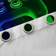 thumbnail image 4 of Feelyou Video Gaming Curtains (2, 52x84), Teen Blue Green Console, 4 of 6