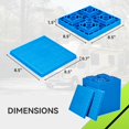 thumbnail image 2 of Bloques Niveladores para RV Paquete de 12 RVMATE 22x22x4 cm Resistente, 2 of 6