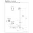 thumbnail image 2 of Kingston Brass DLL3161 21-Inch Lift and Lock Tub Waste and Overflow, 20 Gauge, Polished Chrome, 2 of 2