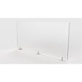 thumbnail image 1 of Ghent's Plastic 30" x 59" Partition Extender with Tape in Frosted White, 1 of 4