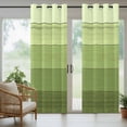 thumbnail image 5 of Outdoor Curtains for Patio Waterproof, Green Wood Grain Outdoor Privacy Panels Grommet, Ombre Rustic Retro Wooden Plank Blackout Outside Curtains for Porch/Cabana/Pergola/Gazebo 54"x95", 2 Panels, 5 of 8