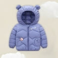 thumbnail image 2 of FDDMis Girls Snow Coat Boy Winter Jacket Kids Bomber Jacket Baby Boy Shirts Clearance Baby Girl Clothes Infant Baby Clothes 12 Month Girl, Blue 12-18 Months, 2 of 9