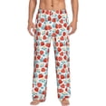 thumbnail image 2 of Goofa Strawberries Printed Soft Pajama Pants for Men, Wide Leg Comfy Casual Lounge Yoga Pants-X-Large, 2 of 9