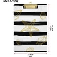 thumbnail image 3 of FMSHPON Gold Seashels Starfishes Clipboard Hardboard Wood Nursing Clip Board and Pull for Standard A4 Letter 13x9 inches, 3 of 8