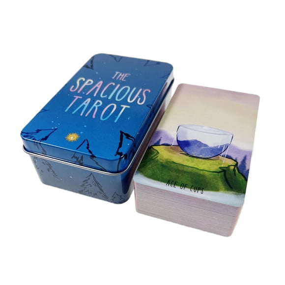 tarot Card gold Edge Tarot Oracle Cards 78 Cards Tin Metal Box Party Personal Entertainment Women Girls Cards Game