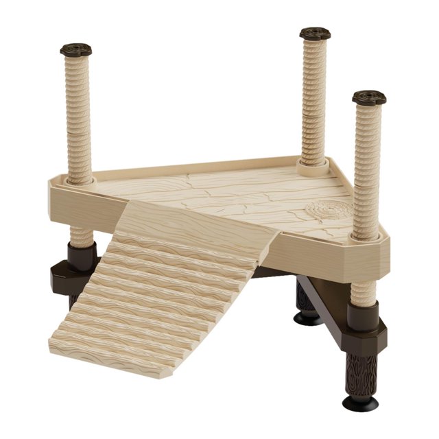 Almencla Turtle Basking Accessories Multi Functional Reptile Resting Terrace S