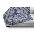 thumbnail image 3 of Abstract Soft Flannel Fleece Throw Blanket, Modern Form Generated by Resisting Twisting Fractal Saturated Effects, Cozy Plush for Indoor and Outdoor Use, 60" x 80", Lavender Blue Indigo, by Ambesonne, 3 of 6