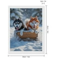 thumbnail image 2 of Diamond Art Kits for Adults, Siberian Huskies Snow Sledding Fun 5D Diamond Painting Kits for Adults Beginners, DIY Full Drill Diamond Painting, Gem Art and Crafts 12x16, 2 of 7