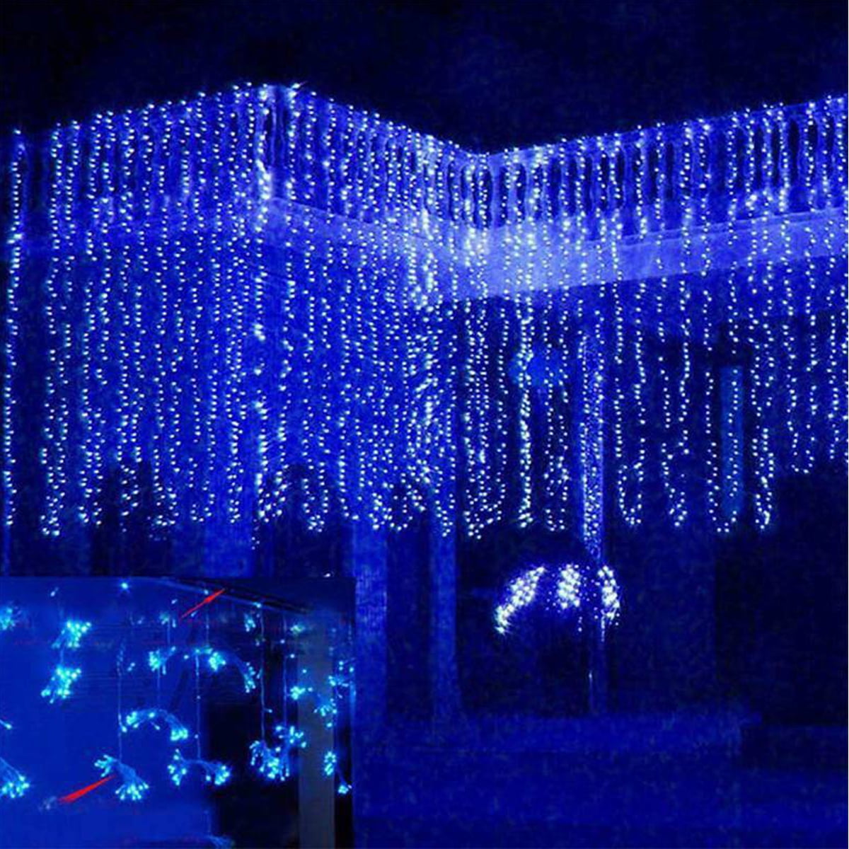 9ft x 9ft 300 LED Curtain Lights String Light Hanging Fairy Starry Lights Curtain light