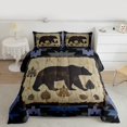thumbnail image 2 of Manfei Wildlife Bear 3-Piece Full Size Comforter Sets for Boys Girls,Tribal Aztec Bedding Comforter Set,Jungle Animal Lightweight Bedding Sets,Lightweight Room Decor,Reversible, 2 of 8