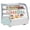 White, variant on 4.2 Cu.Ft Commercial Countertop Refrigerator - Display Case w/Led Lighting, Auto Defrost, Air-Cooling, Rear Sliding Door for Cafe Restaurant, Countertop/Floor Refrigerator