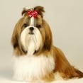 thumbnail image 3 of 50PCS Yorkie Dog Hair Bows with Rubber Bands Rhinestone,Cute Dog Bows Dog Hair Bowknot for Small Dogs Puppy Hair Bows Pet Grooming Bows Dog Cat Hair Accessories for for Halloween Thanksgiving, 3 of 6