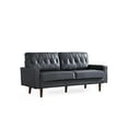 thumbnail image 5 of US Pride Furniture Acire 69.3" Faux Leather Cushion Back Sofa, Black, 5 of 5