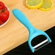 thumbnail image 5 of Peladora de frutas y verduras de acero inoxidable | Raspador y rallador de cocina multiusos | Hoja ergonómica antioxidante | Diseño portátil fácil de limpiar | 1 paquete | 14x6x1cm | Opciones de, 5 of 5