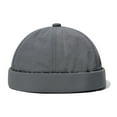 thumbnail image 2 of Cheers.US Quick Dry Brimless Hat Lightweight Daily Beanie Docker Cap Sailor Rolled Cuff Harbour Hat Casual Skullcap, 2 of 3